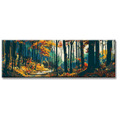 Painting by Numbers Panoramic forest Path